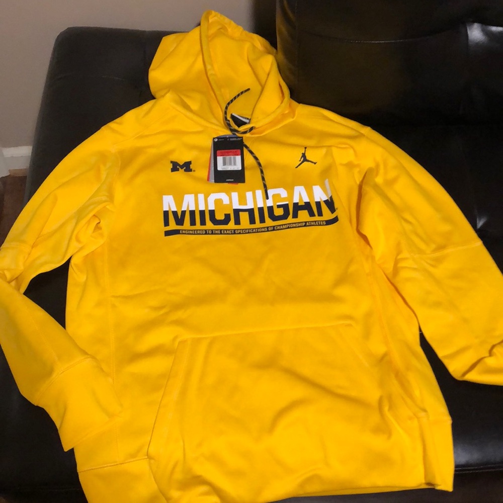 Never worn before Michigan jumpman hoodie!